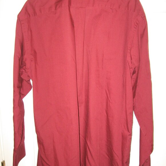 Kilburn & Finch Maroon Dress Shirt Men's 16.5 32/33 - Picture 3 of 3